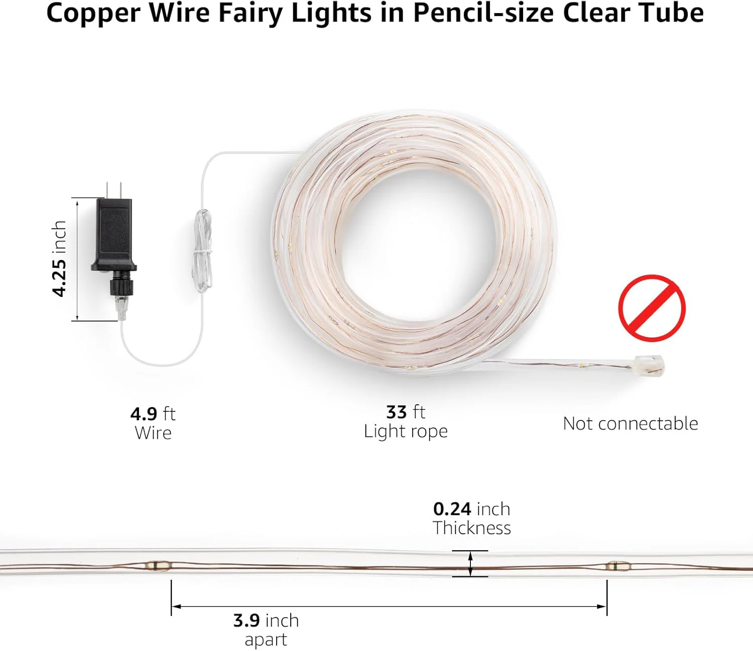 Lepro LED Rope Light with Timer - Image 2