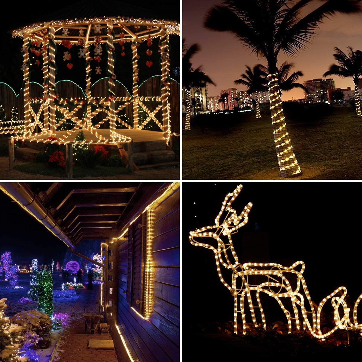 Lepro Outdoor Rope Lights (Warm White 2700K, 33ft, 240 LEDs) - Image 6