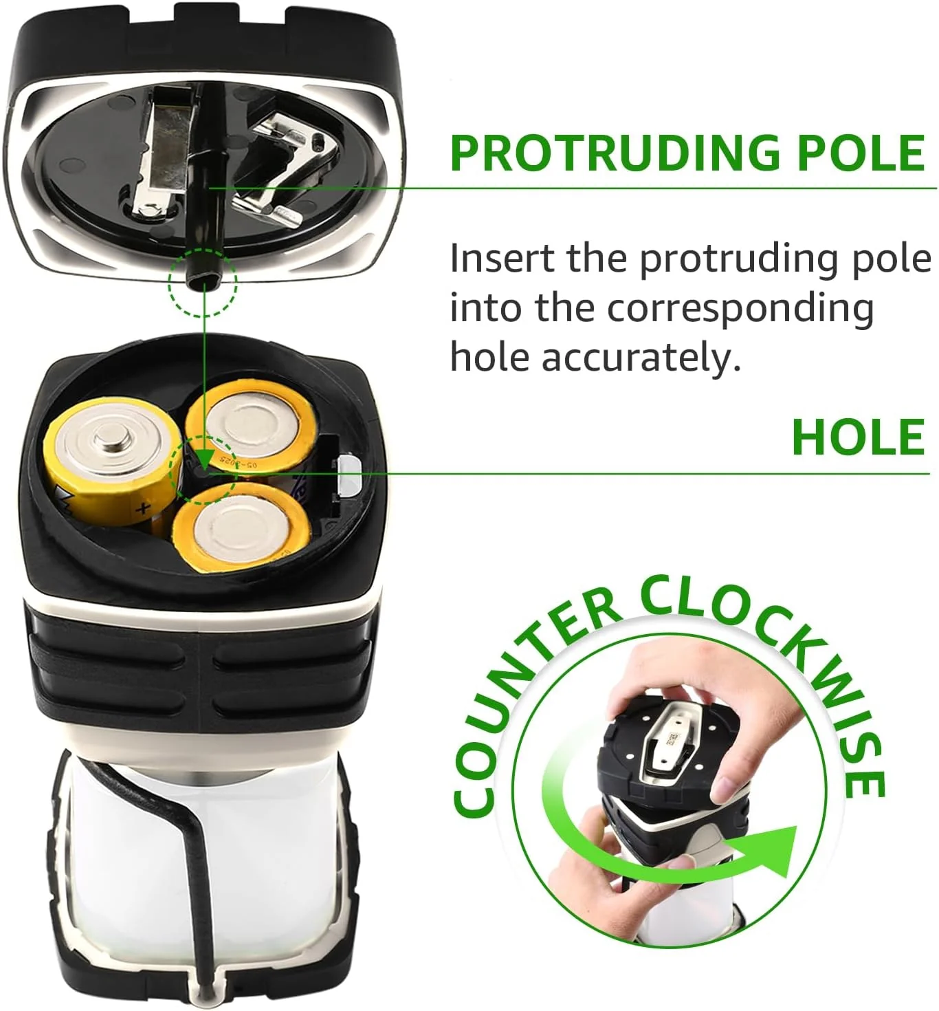 Lepro Battery Powered LED Camping Lantern (White, Waterproof, 1000LM, 4 Lighting Modes) - Image 5