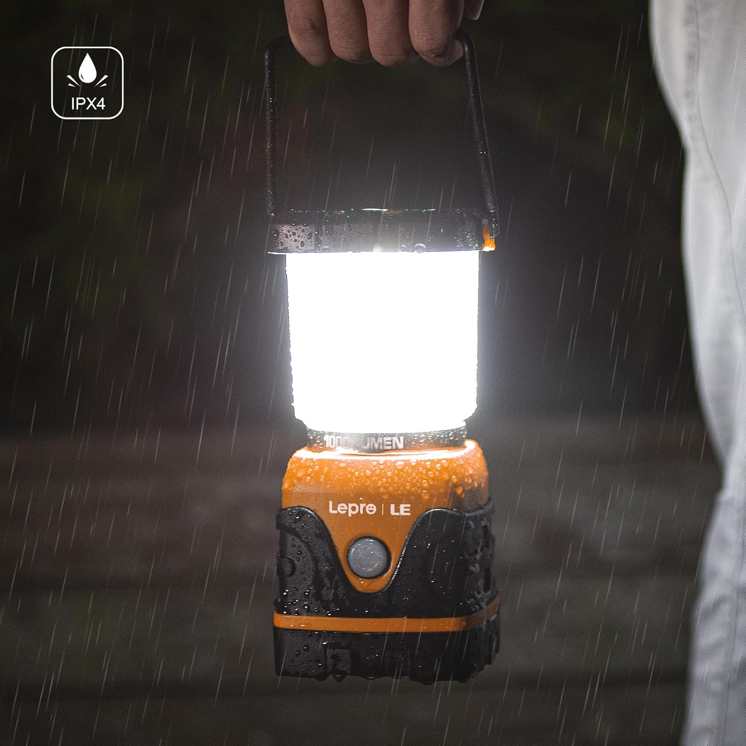 Lepro Battery Powered LED Camping Lantern (Orange, Waterproof, 1000LM, 4 Lighting Modes) - Image 6