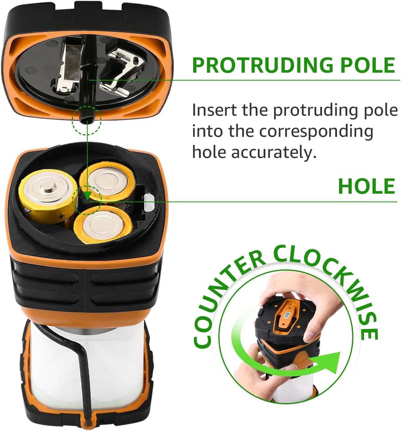 Lepro Battery Powered LED Camping Lantern (Orange, Waterproof, 1000LM, 4 Lighting Modes) - Image 7