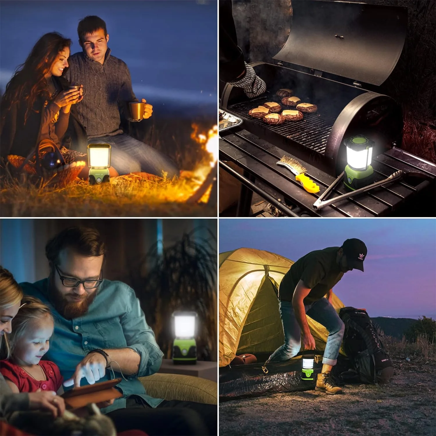 Lepro Battery Powered LED Camping Lantern (Green, Waterproof, 1000LM, 4 Lighting Modes) - Image 7