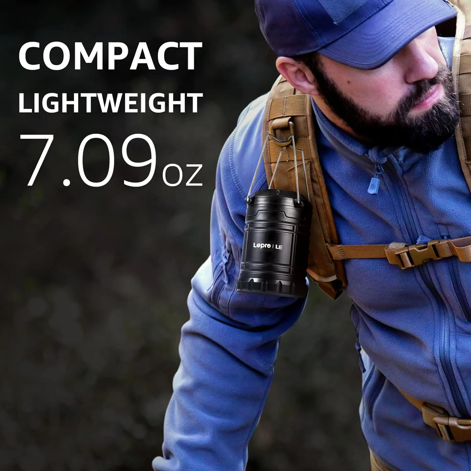 Lepro LED Camping Lantern (190 lm, AA Battery Powered, Waterproof) - Image 3