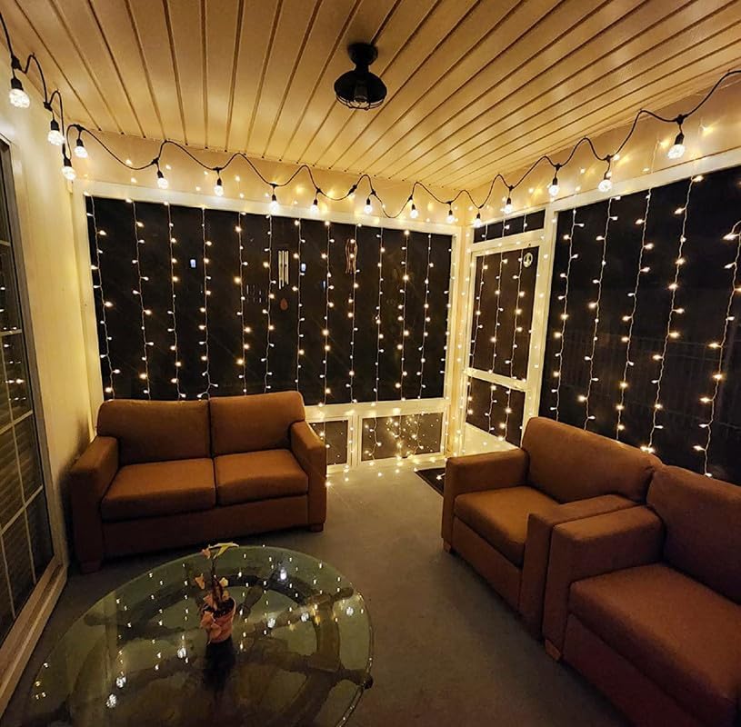 Lepro Fairy Curtain Lights (Warm White, 20ft x 10ft, for Cozy Bedroom & Wedding) - Image 3