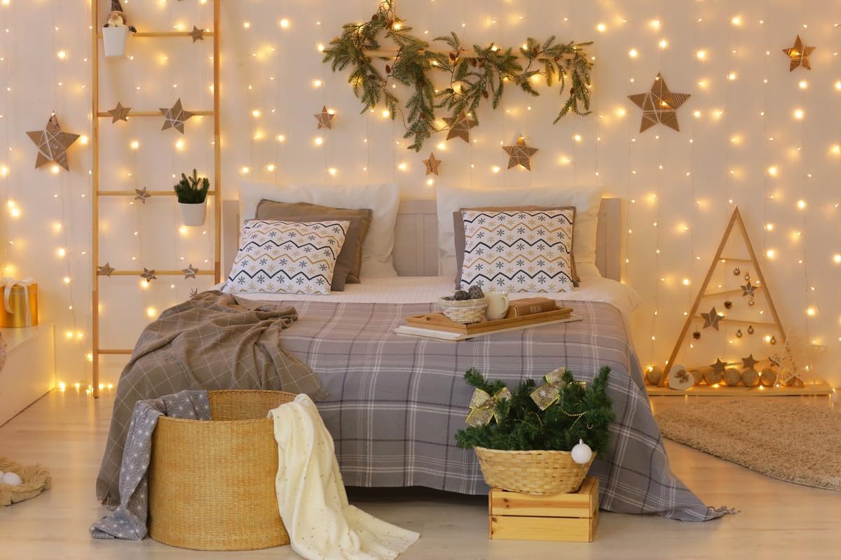 Lepro Fairy Curtain Lights (Warm White, 20ft x 10ft, for Cozy Bedroom & Wedding) - Image 5
