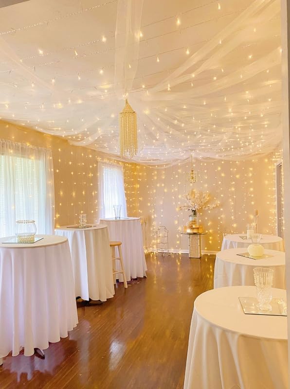 Lepro Fairy Curtain Lights (Warm White, 20ft x 10ft, for Cozy Bedroom & Wedding) - Image 6