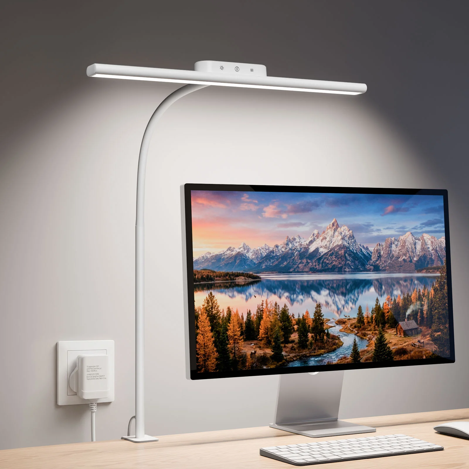 Lepro Led Desk Lamp for Home Office, Metal Architect Lamp with Clamp, 11W 750LM Eye-Caring Task Light, 25 Lighting Modes, Flexible Gooseneck for Monitor, Workbench, Drafting, Crafts, Reading - Image 3