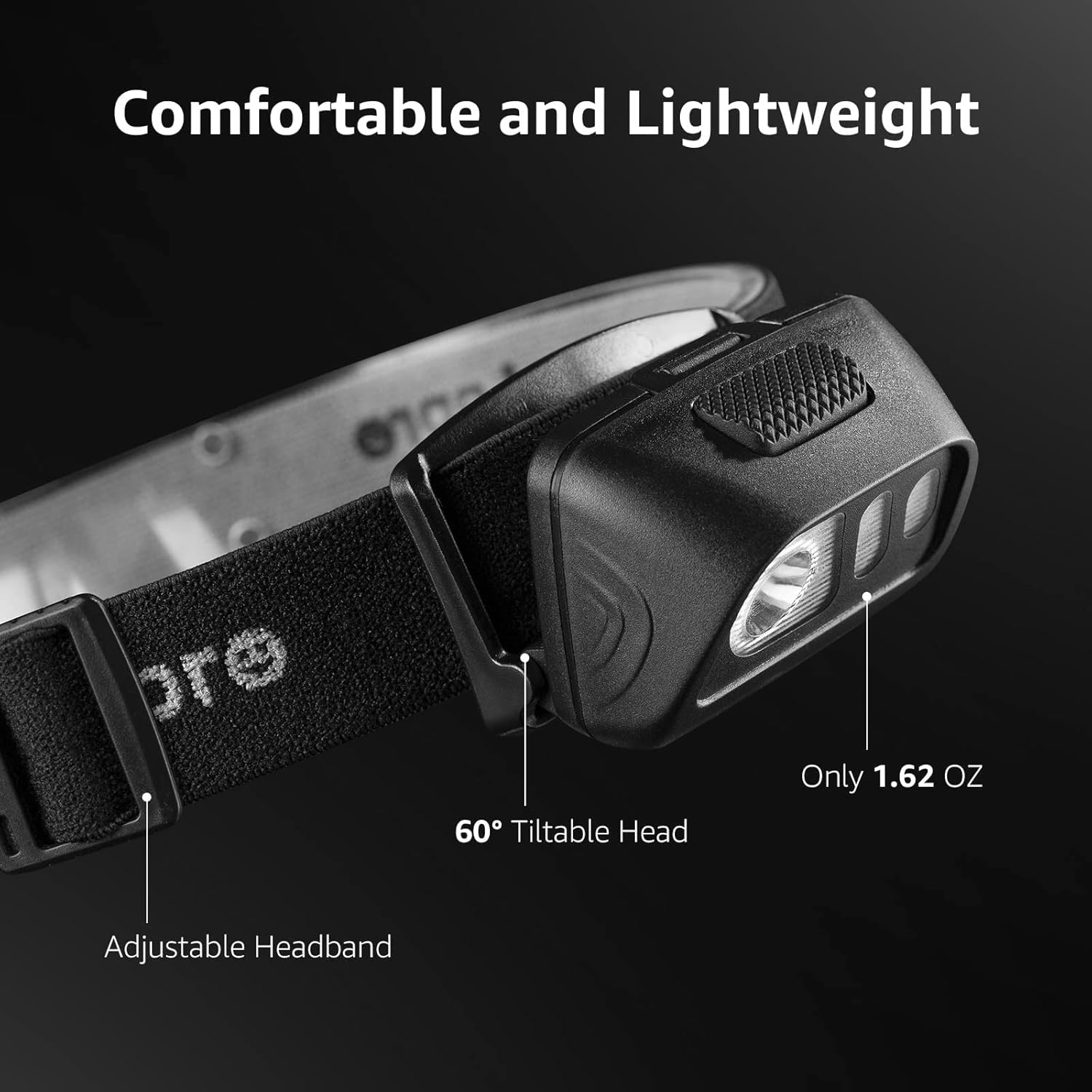 Lepro Battery Powered LED Headlamp Flashlights (2-Pack, Adjustable,Lightweight,Waterproof) - Image 4