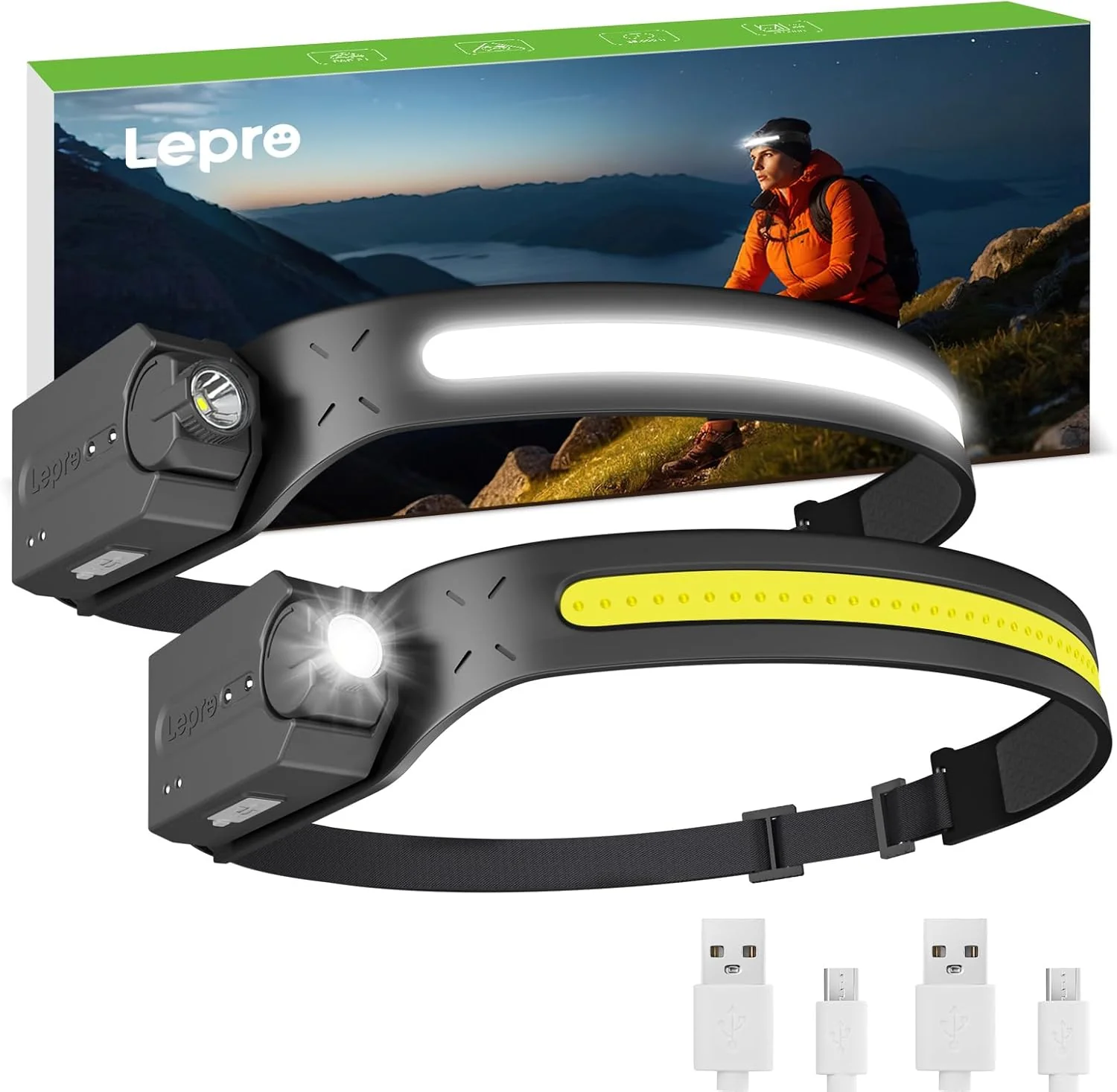 Lepro Rechargeable LED Headlamp with Motion Sensor - Image 10
