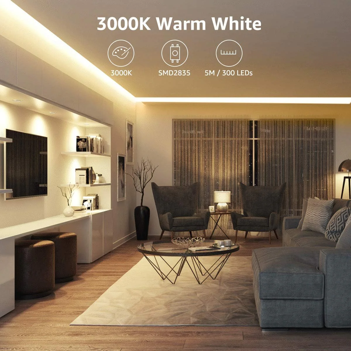 Lepro LED Strip Light (Dimmable, Warm White) - Image 3
