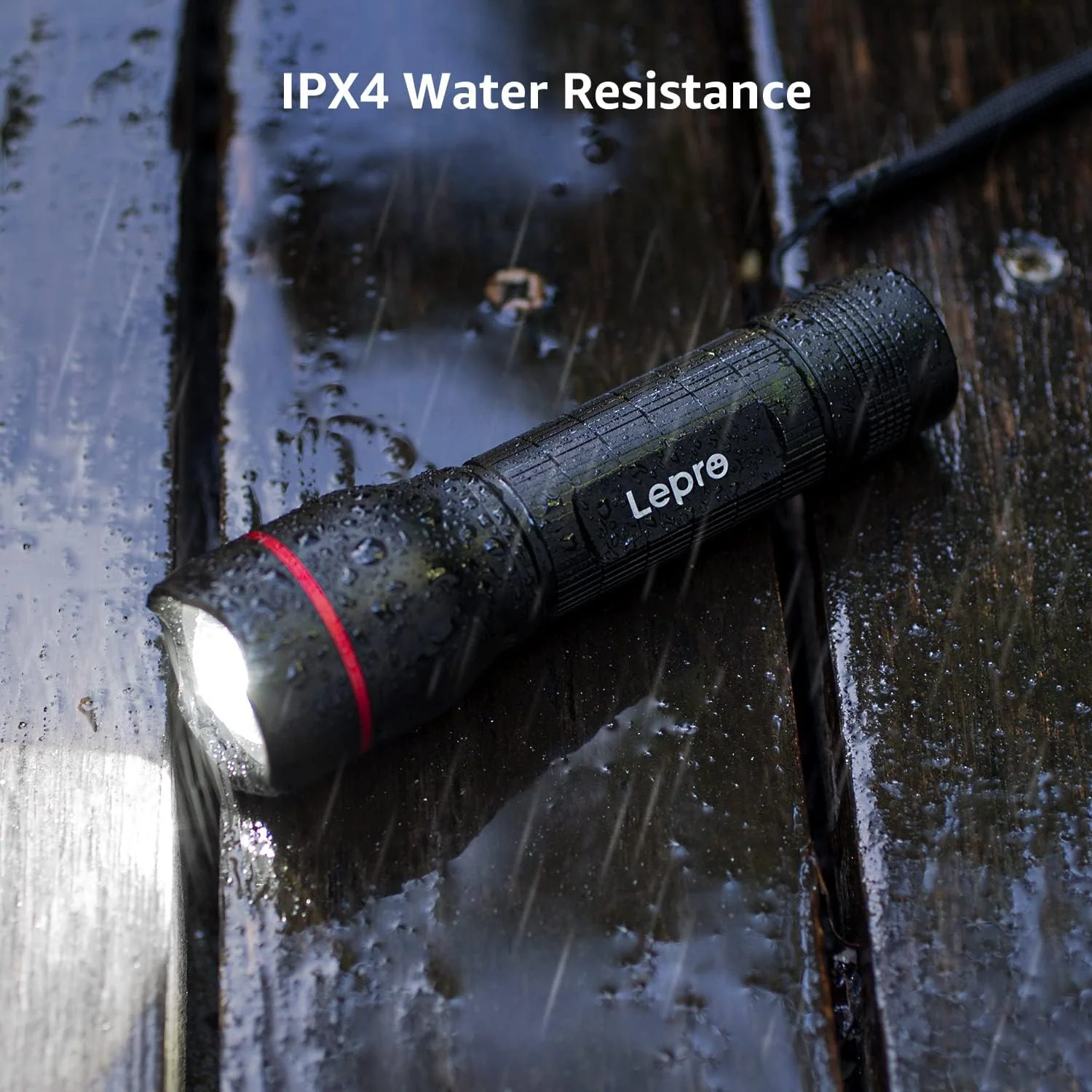 Lepro Battery-Powered Tactical LED Flashlight 2 Pack, 300 Lumens Zoomable Compact Torch - Image 7