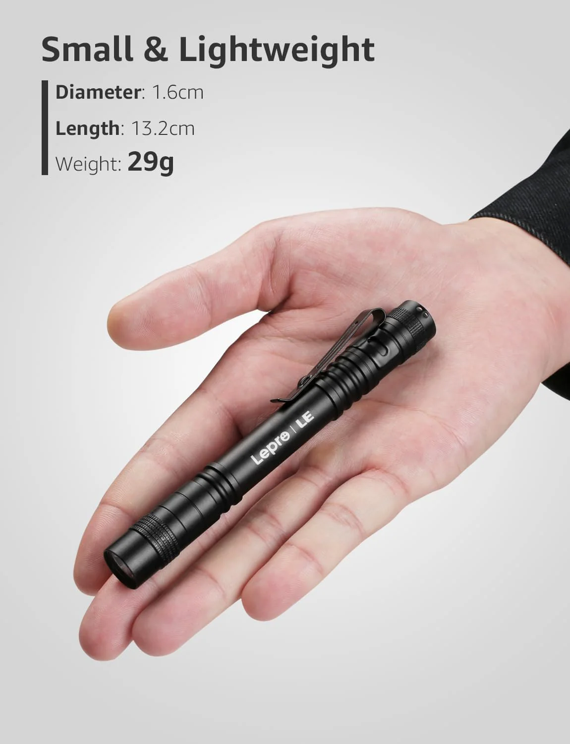 Lepro Portable Pocket LED Pen Flashlight (2 Pack) - Image 3