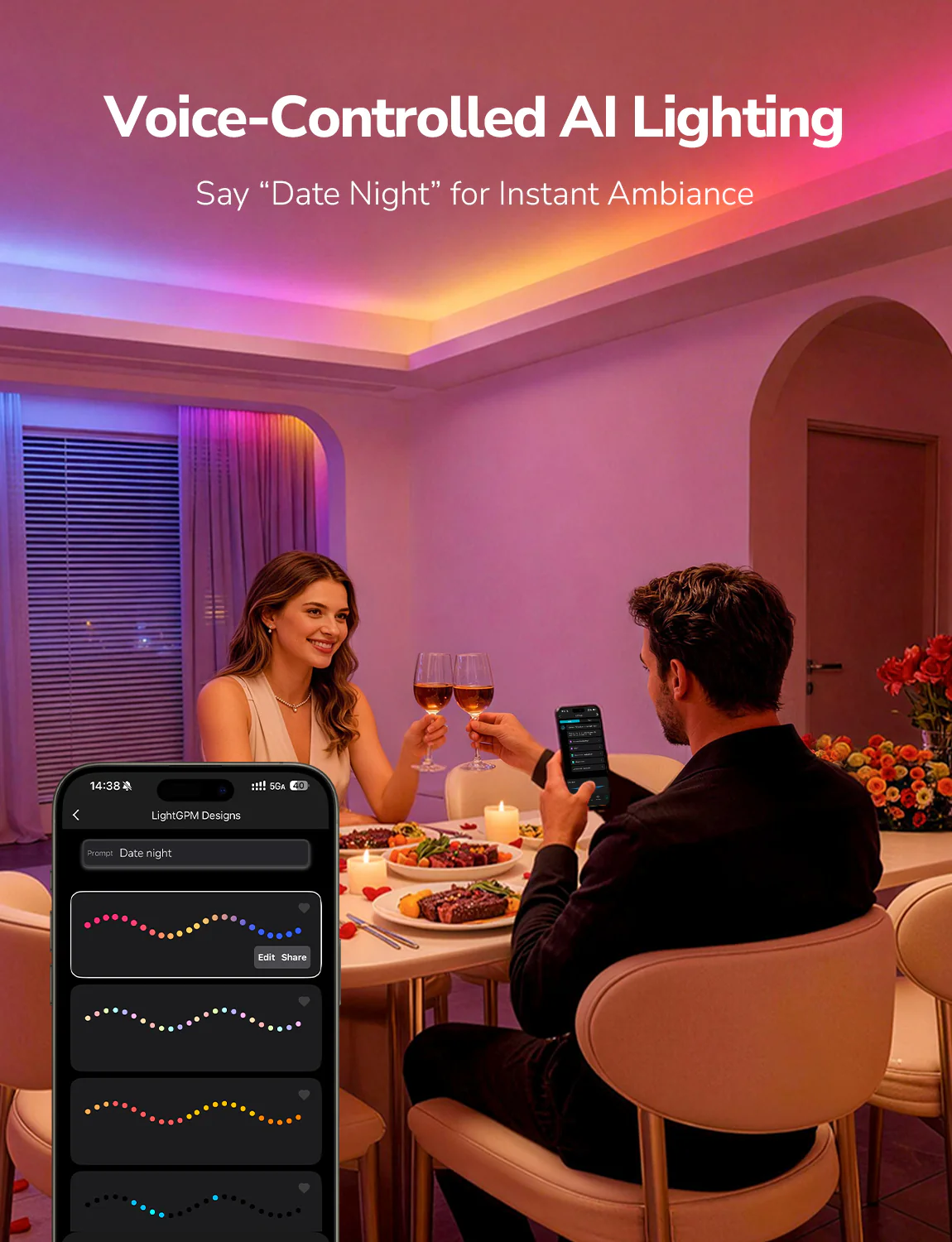 Lepro S1 Smart LED Strip Lights with AI Features - Image 6