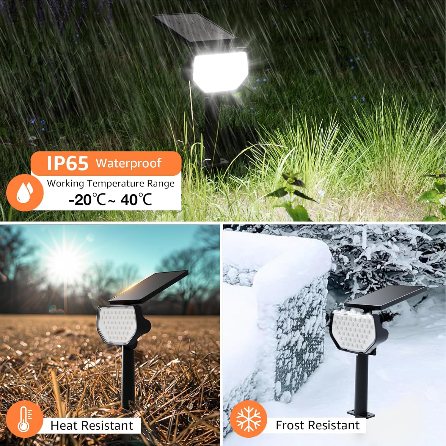 Lepro Solar Decorative Spot Lights (Cool White, IP65 Waterproof) - Image 4