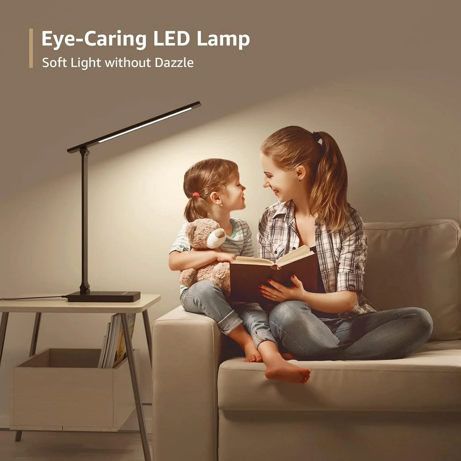 Lepro Touch-Control LED Desk Lamp – Dimmable with 3 Color Modes for Home & Office (Black) - Image 8
