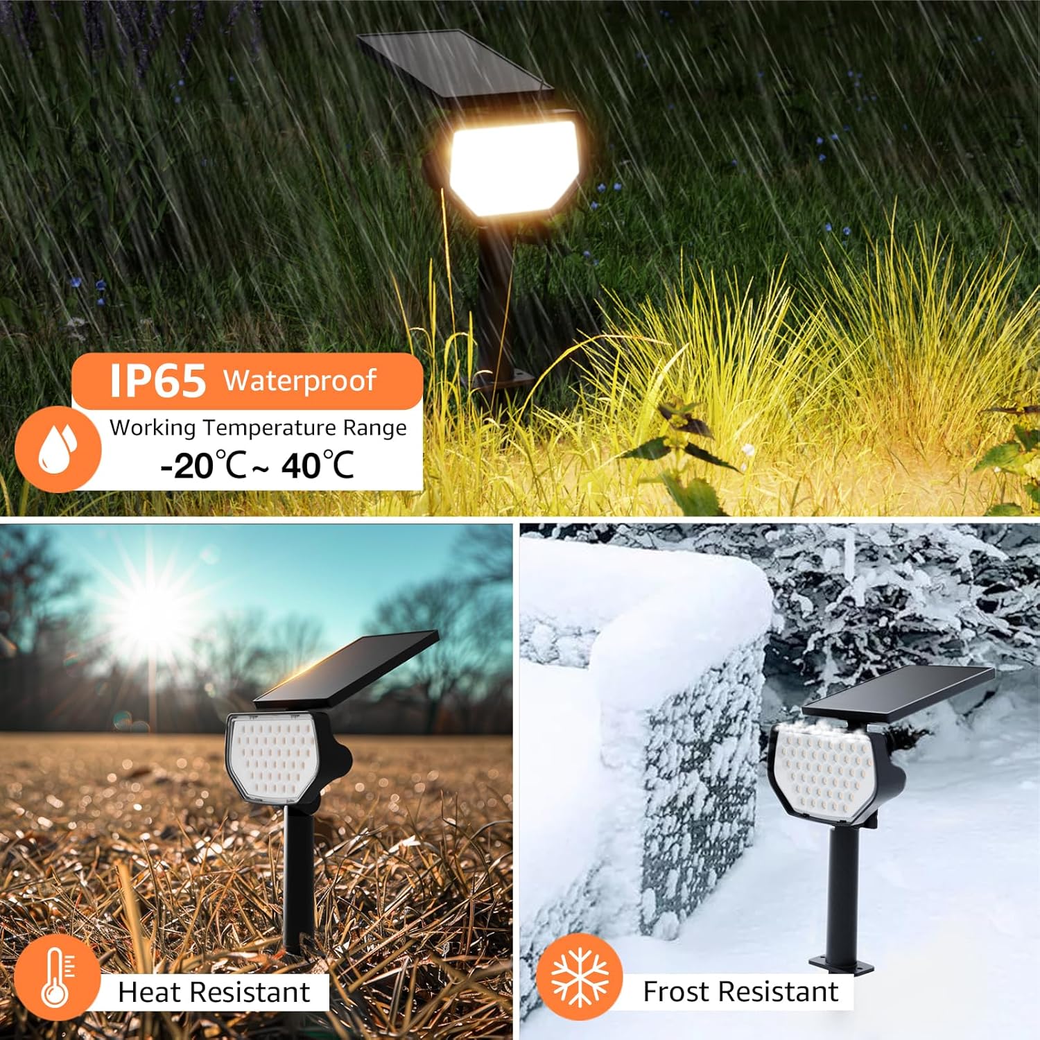 Lepro Solar Decorative Spot Lights (Warm White, IP65 Waterproof) - Image 6