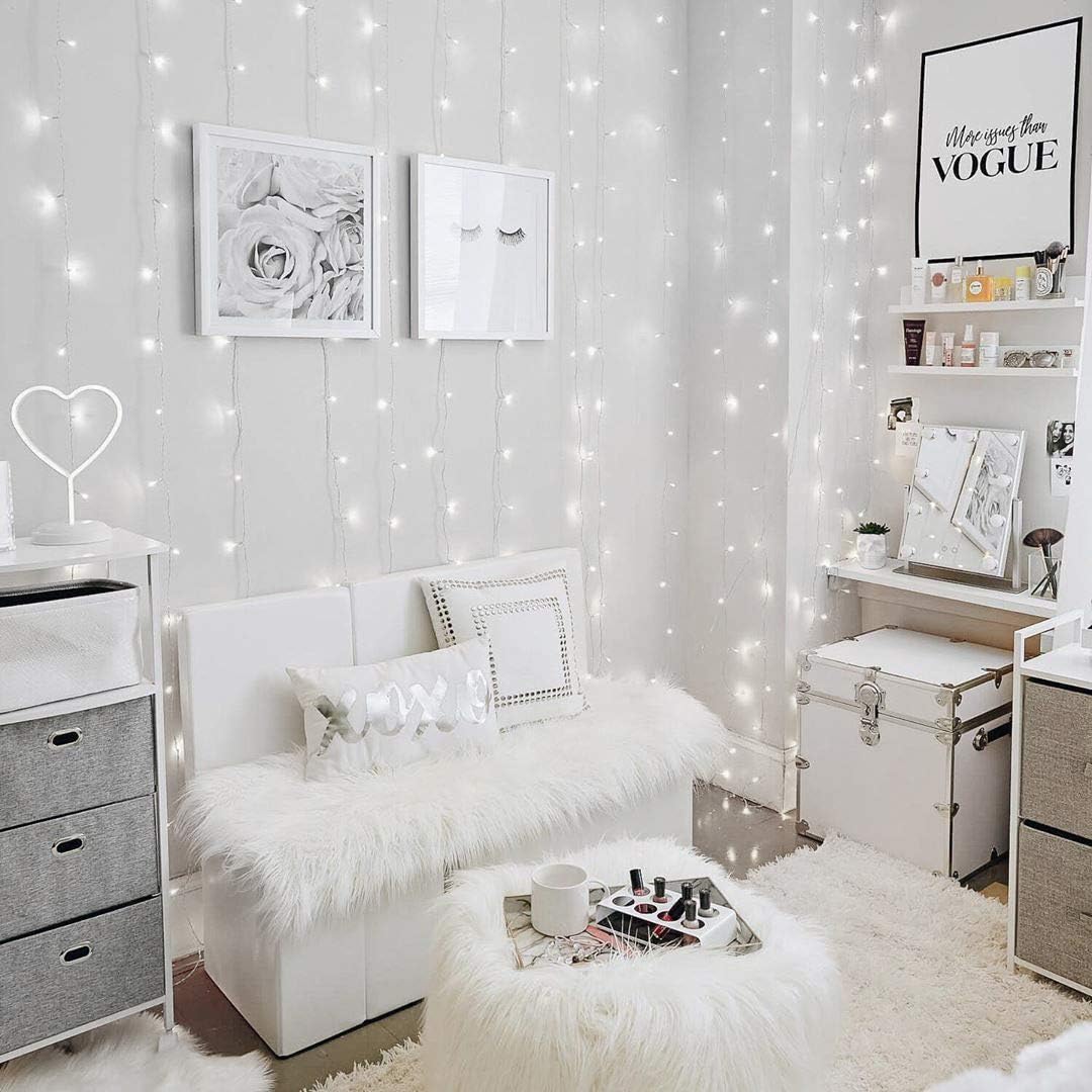 Lepro Fairy Curtain Lights (Cool White, for Modern Party & Festive Decor) - Image 2