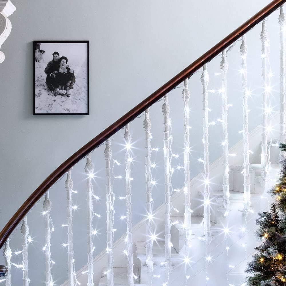 Lepro Fairy Curtain Lights (Cool White, for Modern Party & Festive Decor) - Image 4